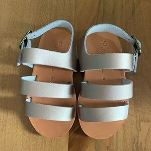 BRAND NEW IN BOX RYLEE & CRU NOELLA SANDALS CHAMPAGNE SIZE 6 toddler